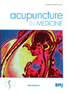 Acupuncture in Medicine杂志封面